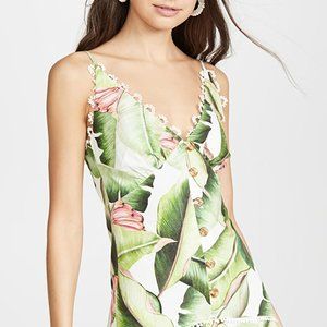 🌟 FARM RIO White Palms Mini Dress